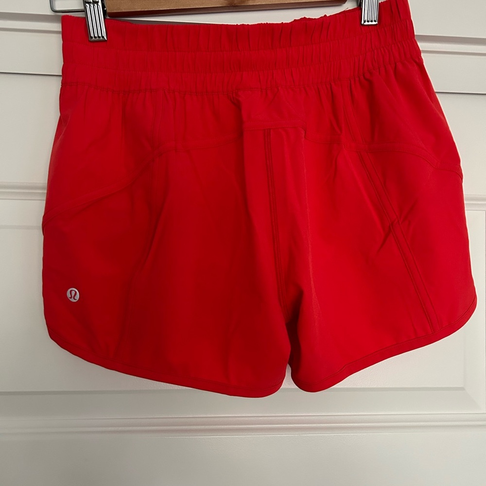 Lululemon Tracker LR Short - 4 inch - Size 8 - Red